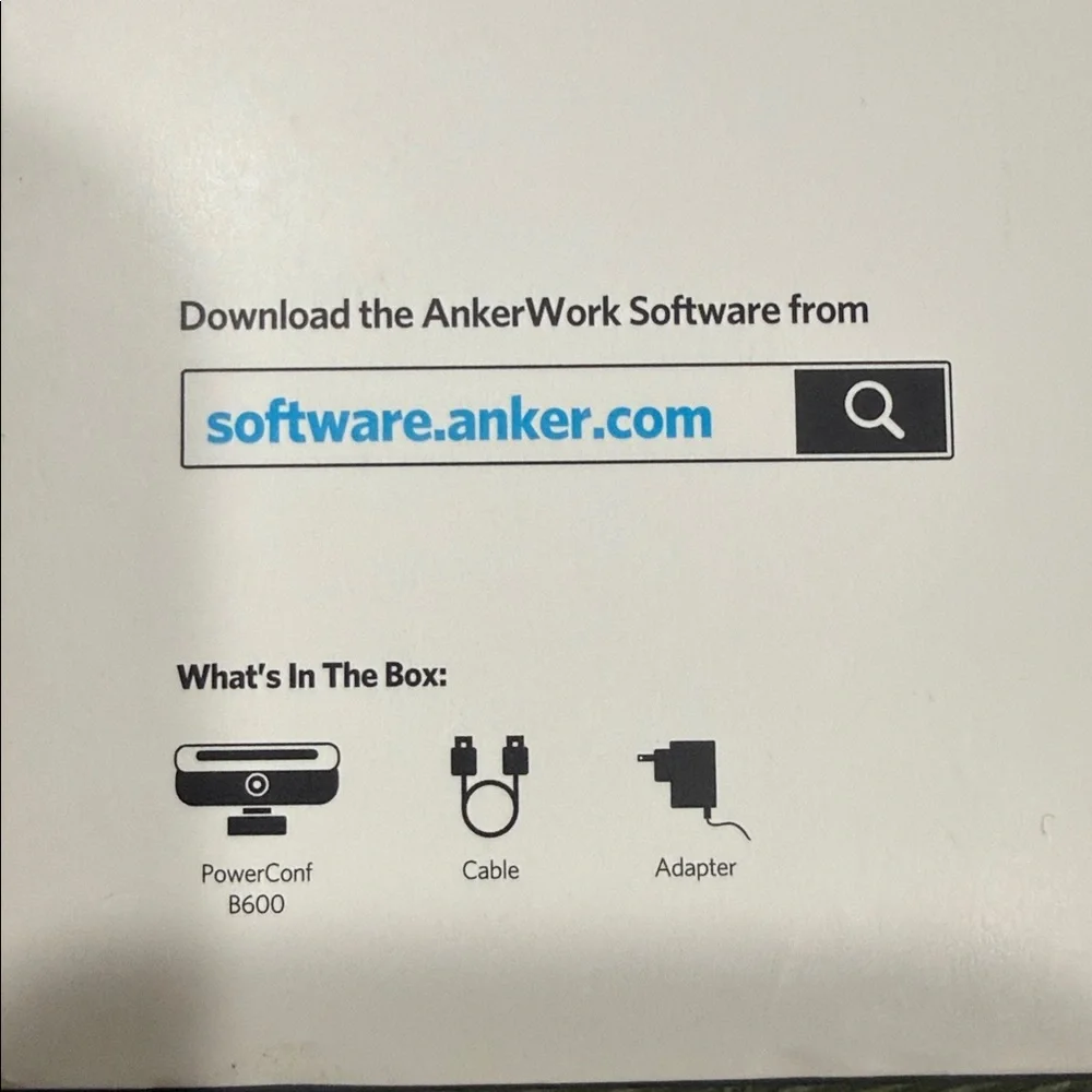 Anker PowerConf B600 Videobar Webcam with Light, with 2K Camara
